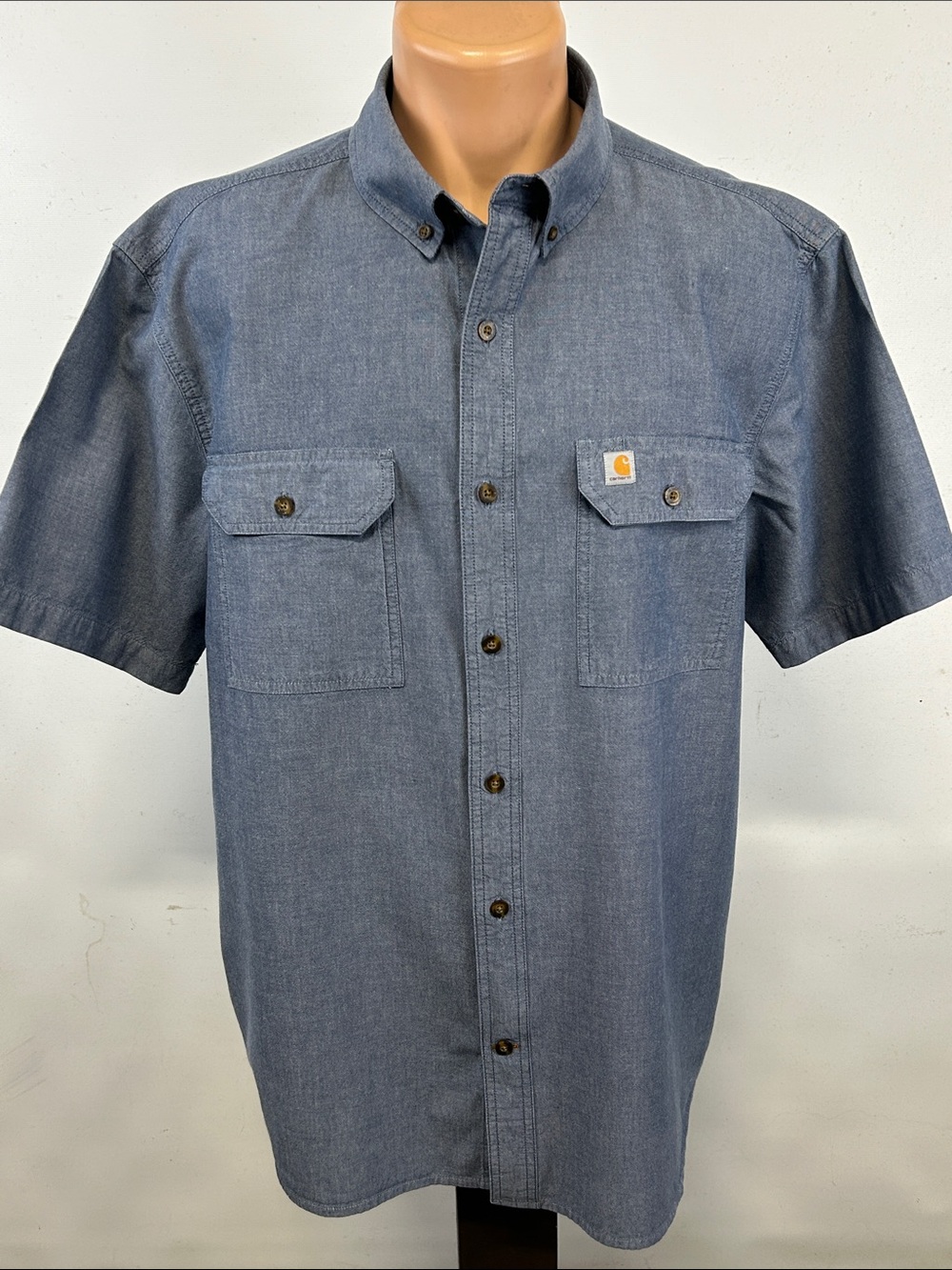 Carhartt short sleeve button down collar shirt.  XL